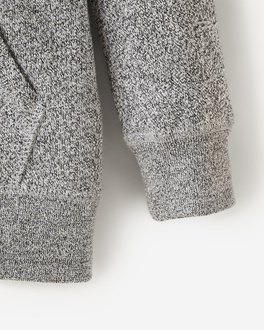 bio-hoodie für kleinkinder mit durchgehendem reißverschluss