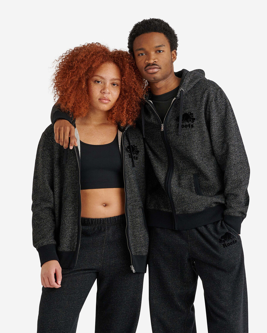bio-original-kapuzenpullover mit durchgehendem reißverschluss