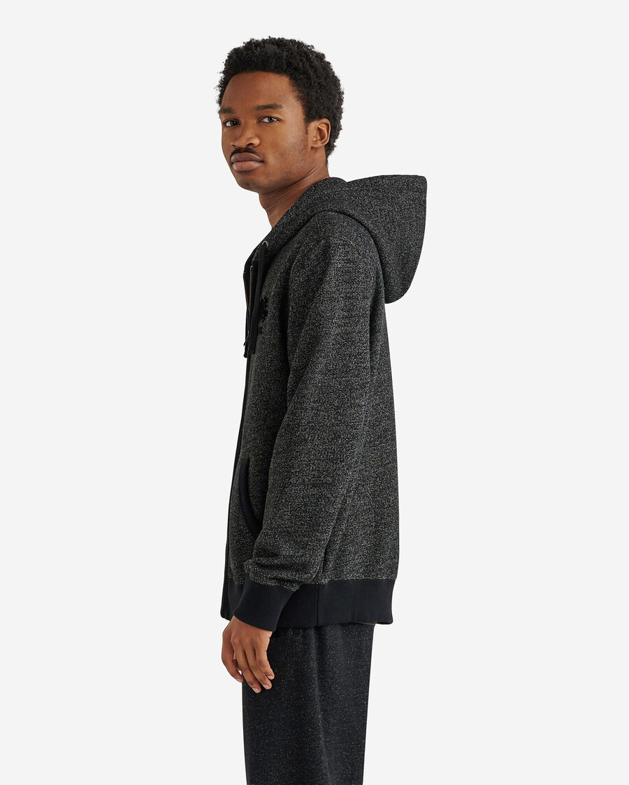 bio-original-kapuzenpullover mit durchgehendem reißverschluss