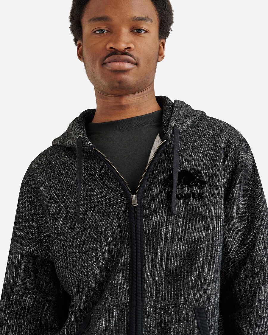 bio-original-kapuzenpullover mit durchgehendem reißverschluss
