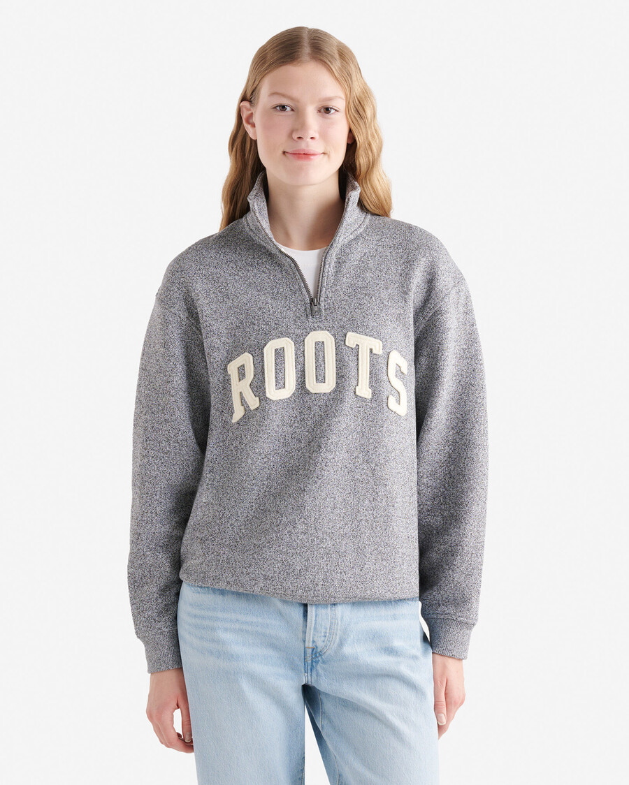 roots applikation half zip stein
