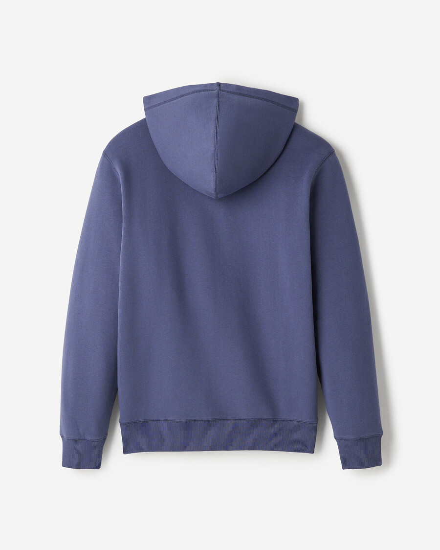 bio-original-kapuzenpullover mit durchgehendem reißverschluss
