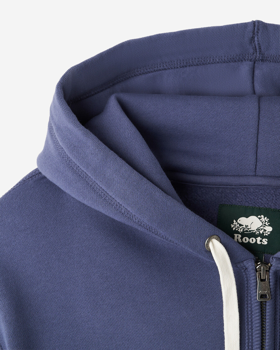 bio-original-kapuzenpullover mit durchgehendem reißverschluss