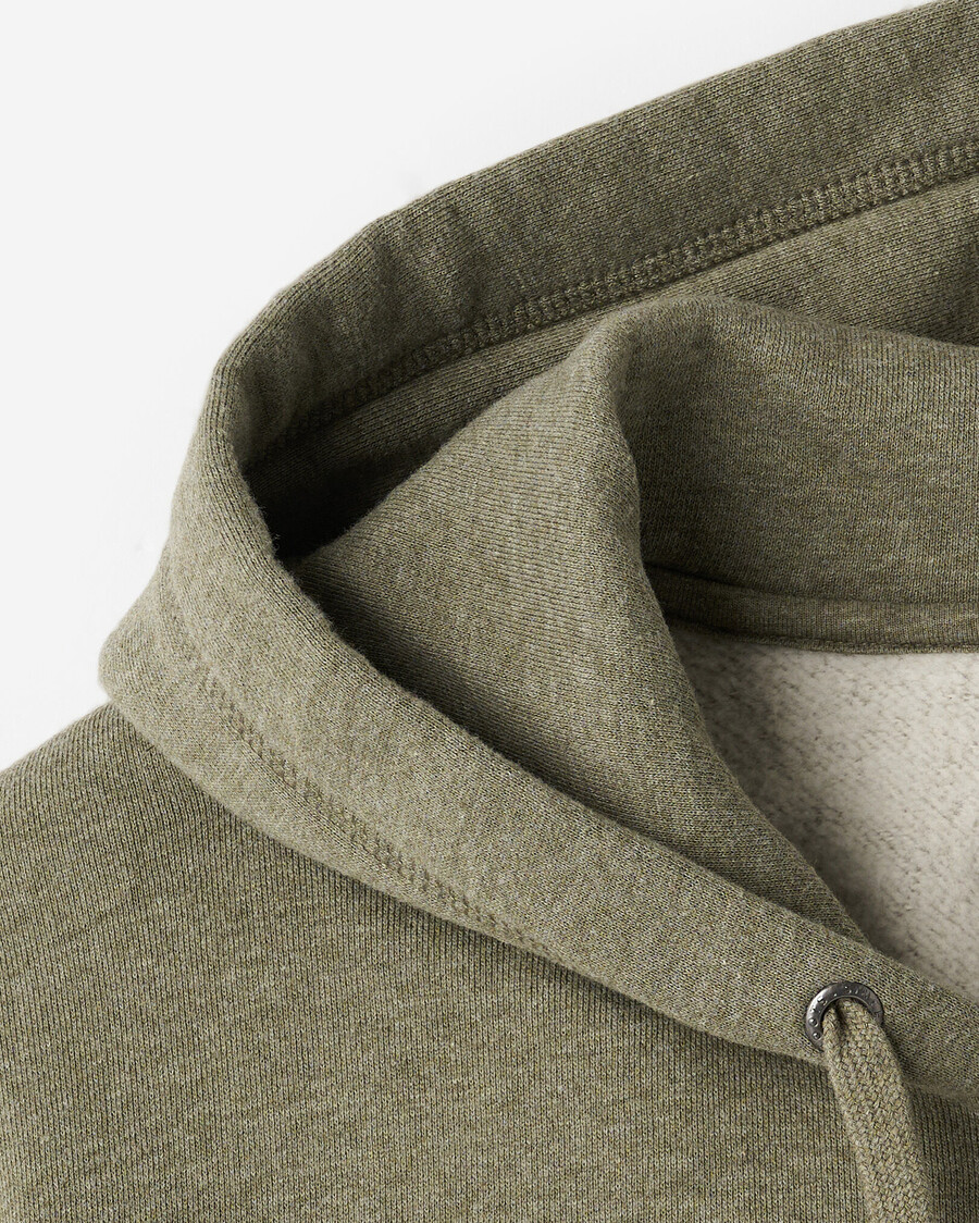 bio-original-kapuzenpullover mit durchgehendem reißverschluss