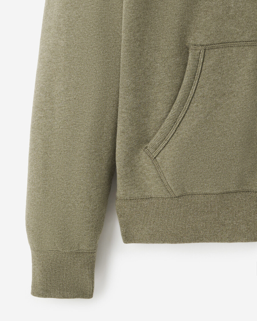 bio-original-kapuzenpullover mit durchgehendem reißverschluss