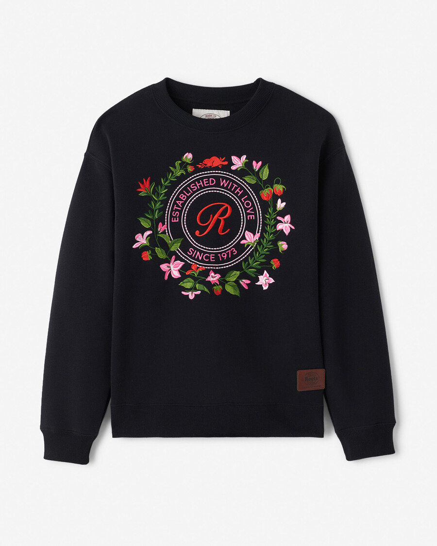 love studio fleece crew