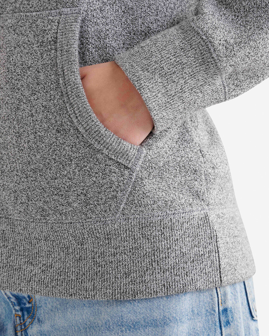 bio-original-kapuzenpullover mit durchgehendem reißverschluss