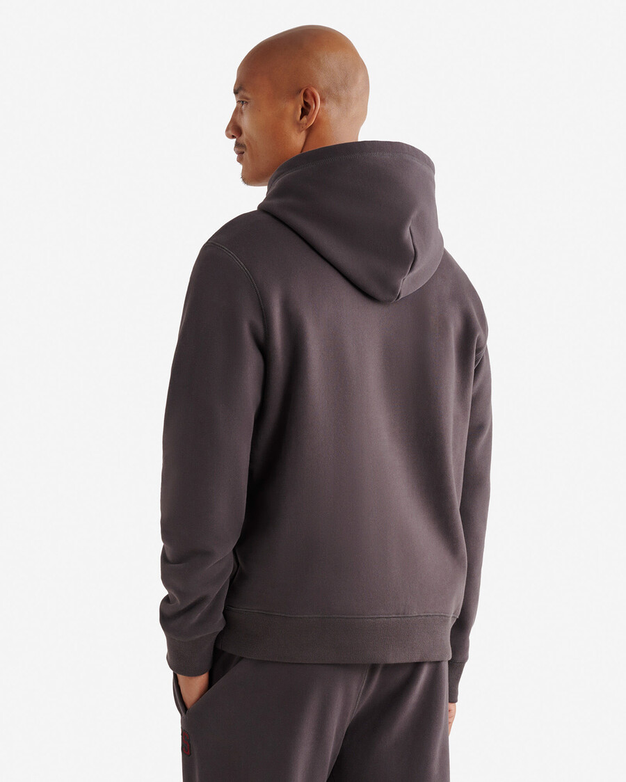 kapuzenpullover mit karoapplikationen
