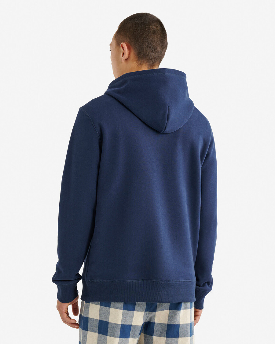 kapuzenpullover mit karoapplikationen