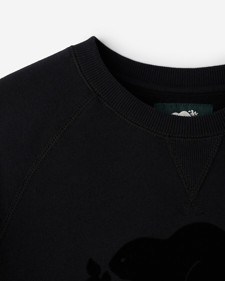 bio-sweatshirt mit rundhalsausschnitt