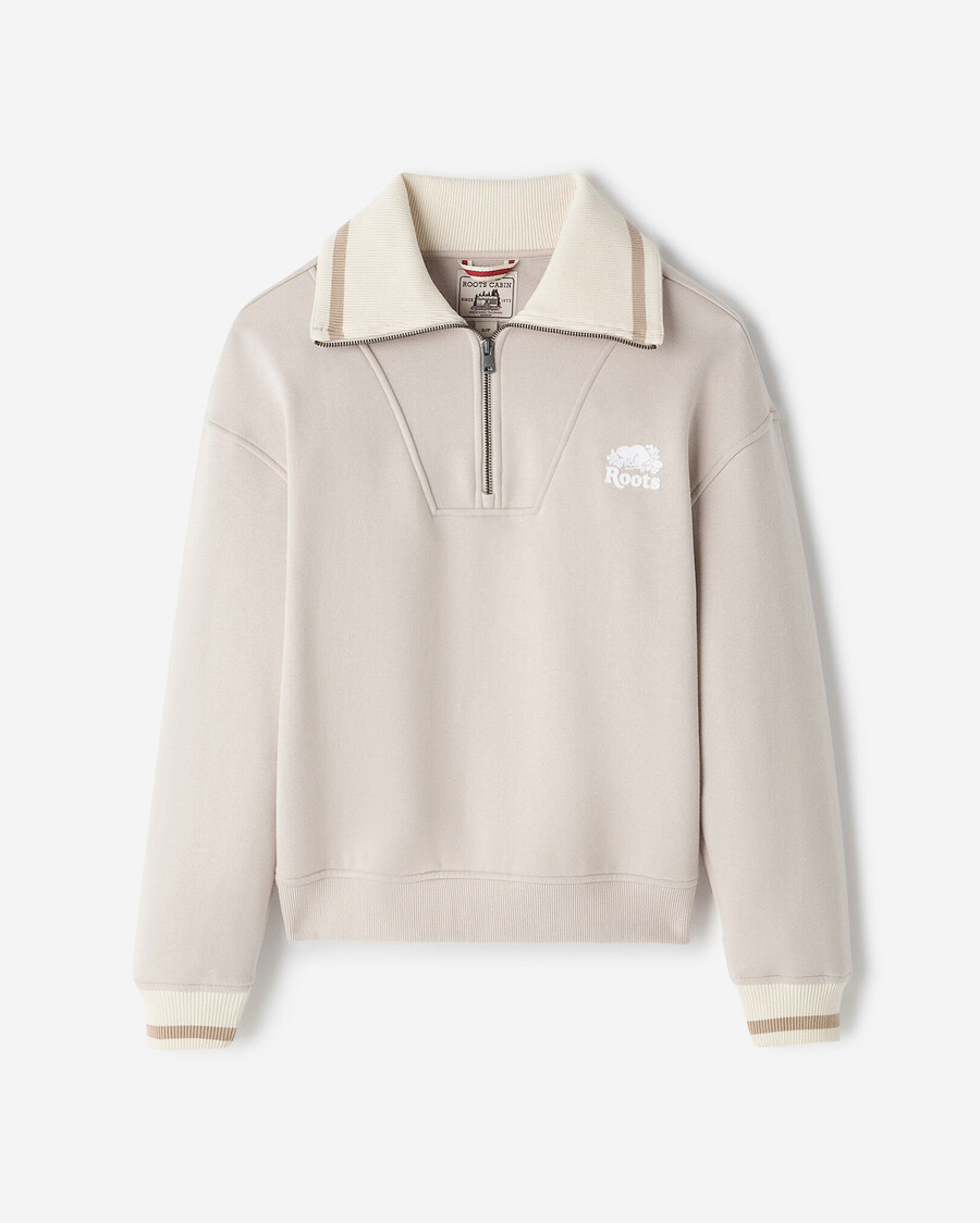 fleecejacke mit halbem reißverschluss