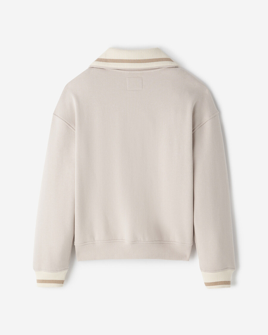 fleecejacke mit halbem reißverschluss