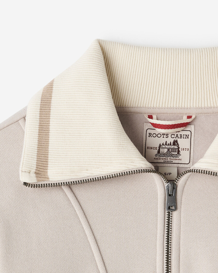 fleecejacke mit halbem reißverschluss