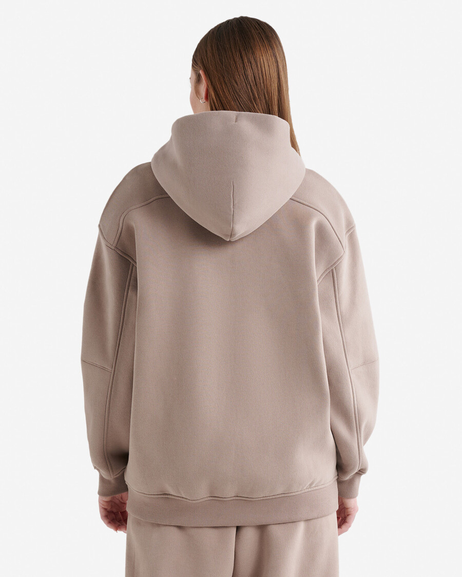 cloud long full zip hoodie