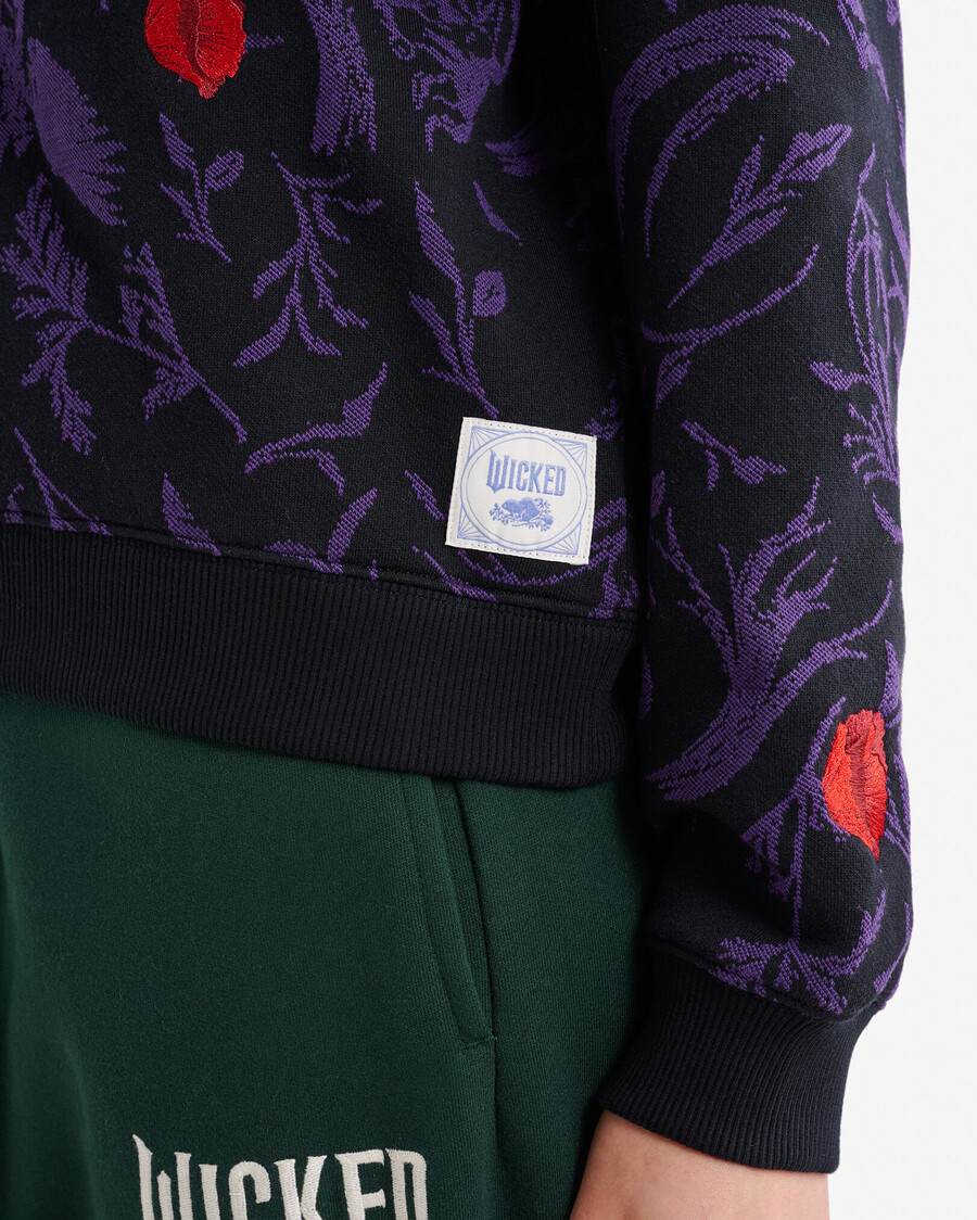 roots x wicked floral print crew