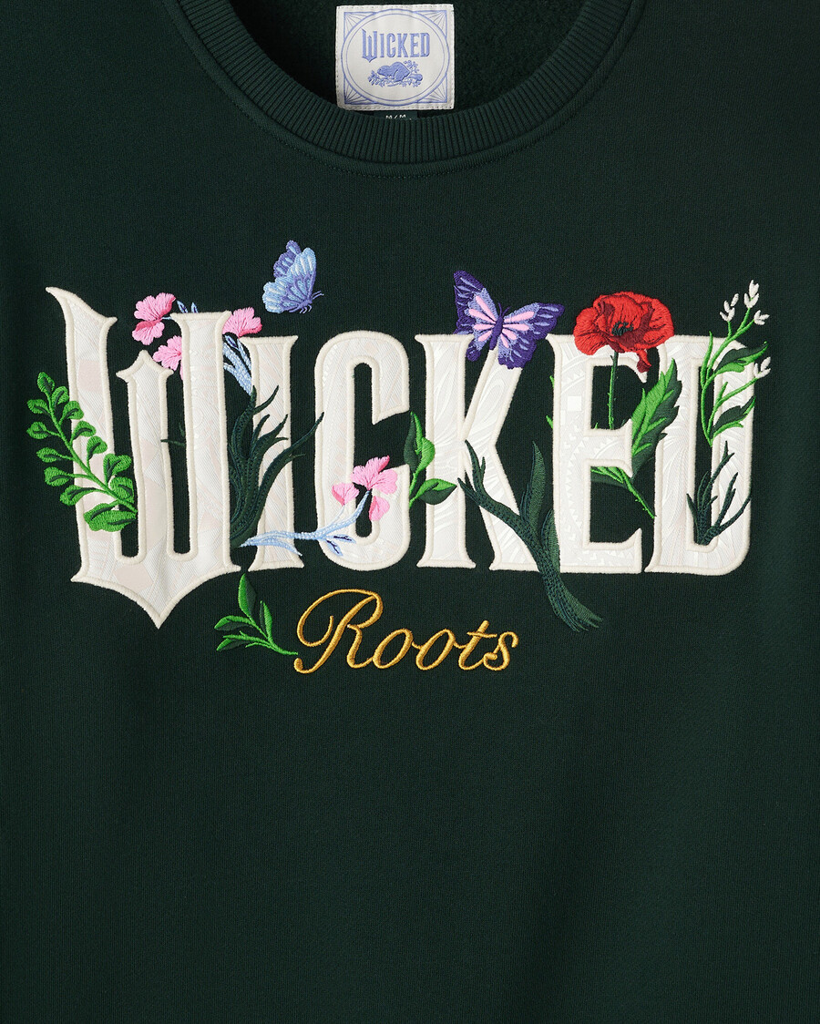 roots x wicked floral crew