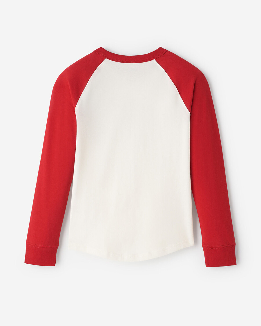 kariertes baseball-t-shirt für kinder