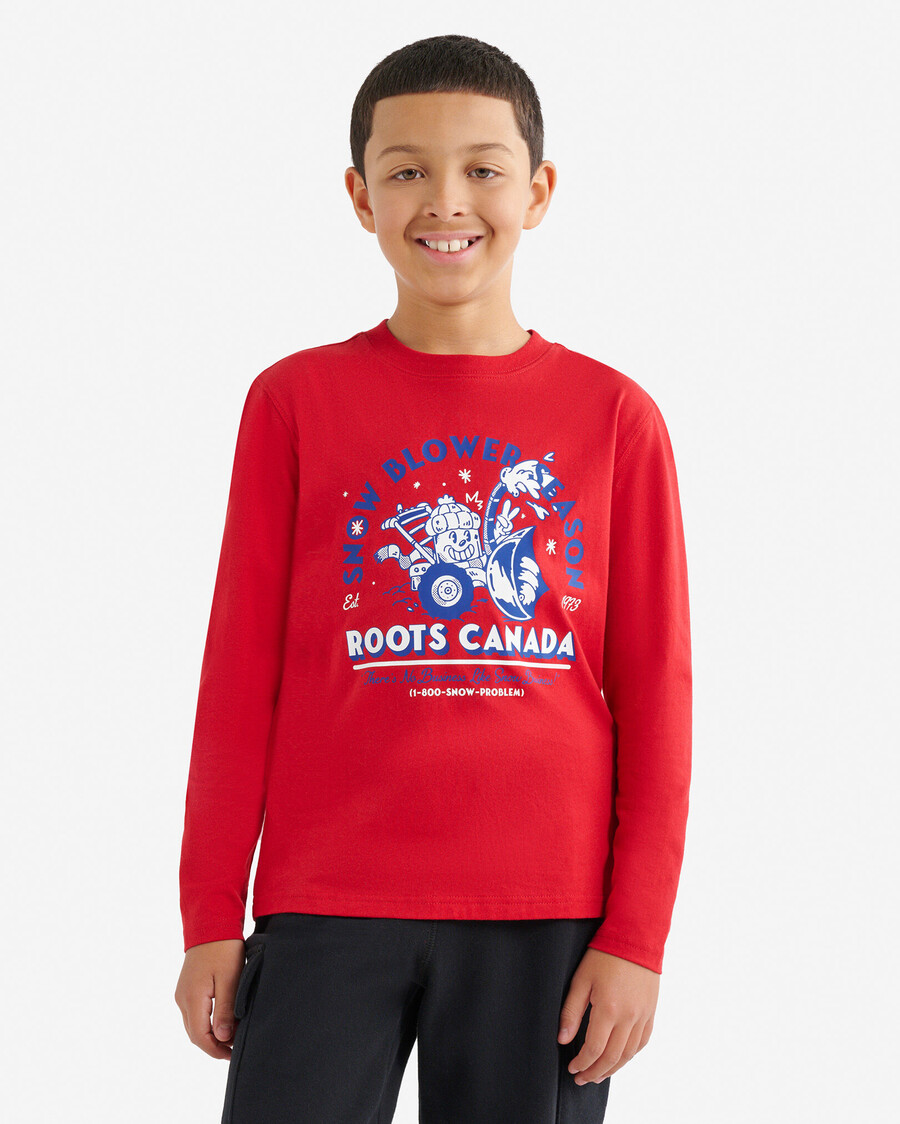 winter-t-shirt für kinder