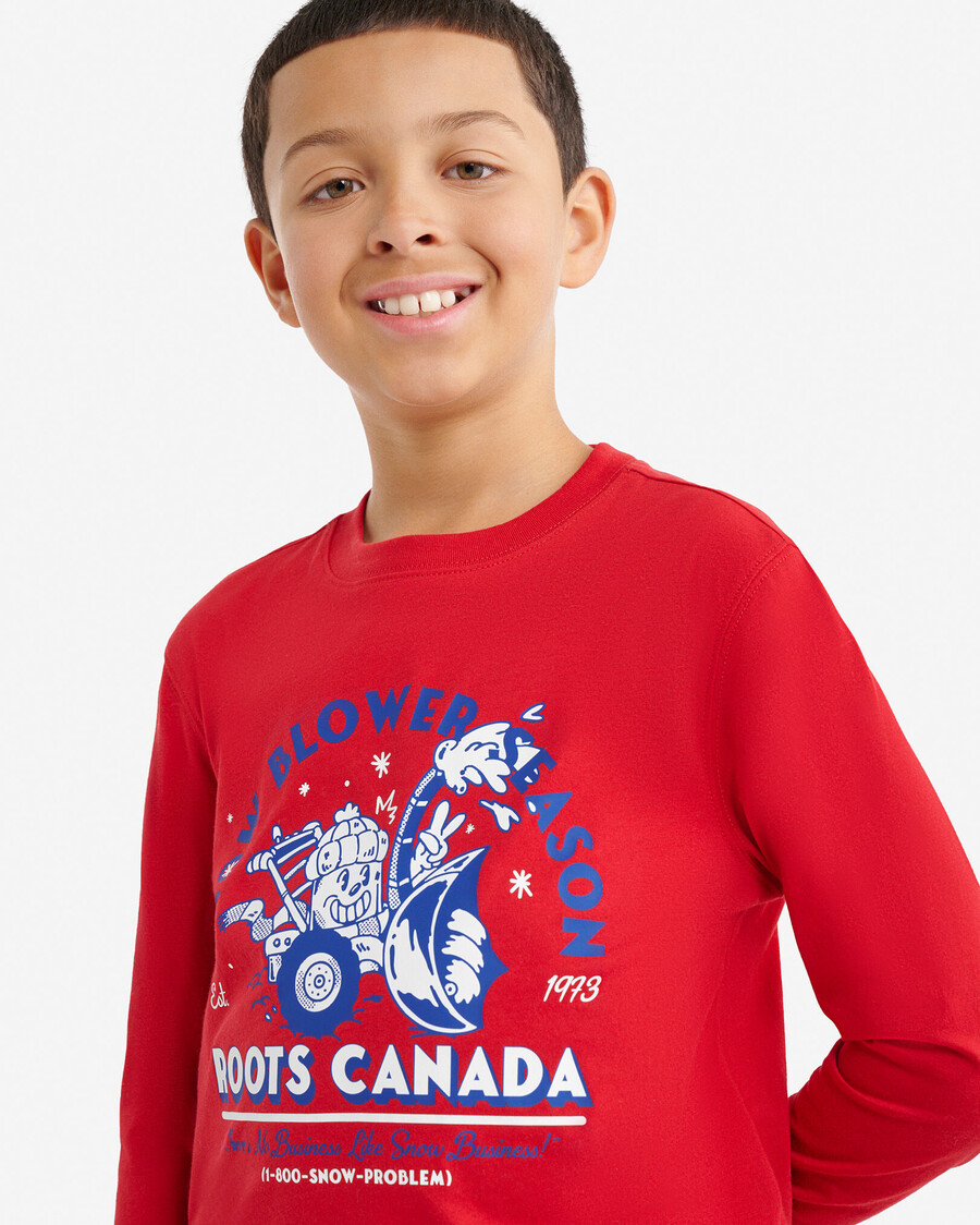 winter-t-shirt für kinder