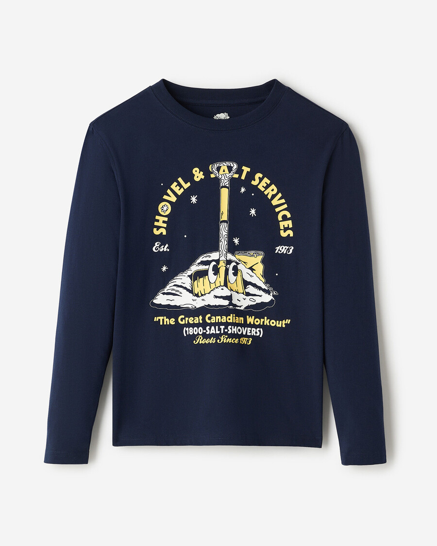 winter-t-shirt für kinder