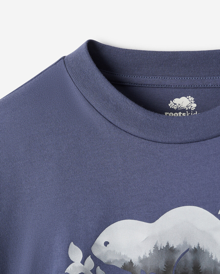 bio-kupfer-aquarell-t-shirt für kinder