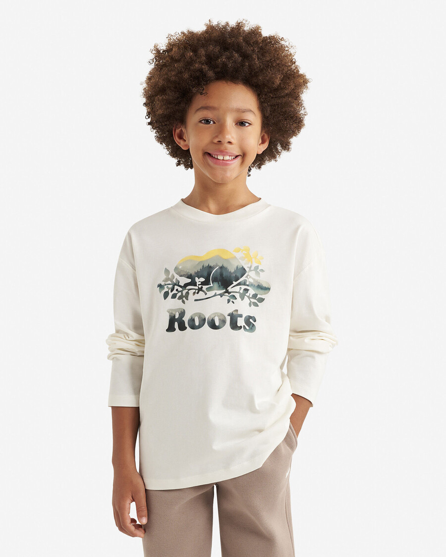 bio-kupfer-aquarell-t-shirt für kinder