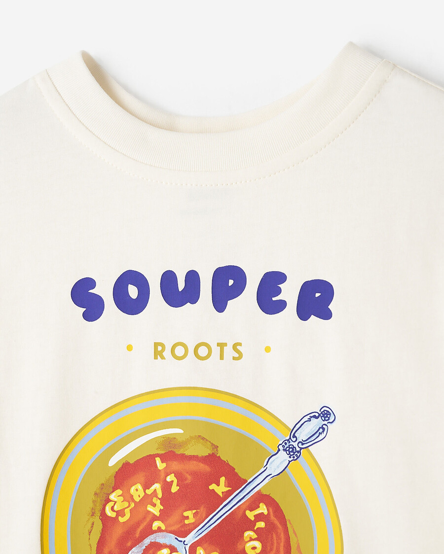 t-shirt mit kleinkind-lebensmittel-motiv
