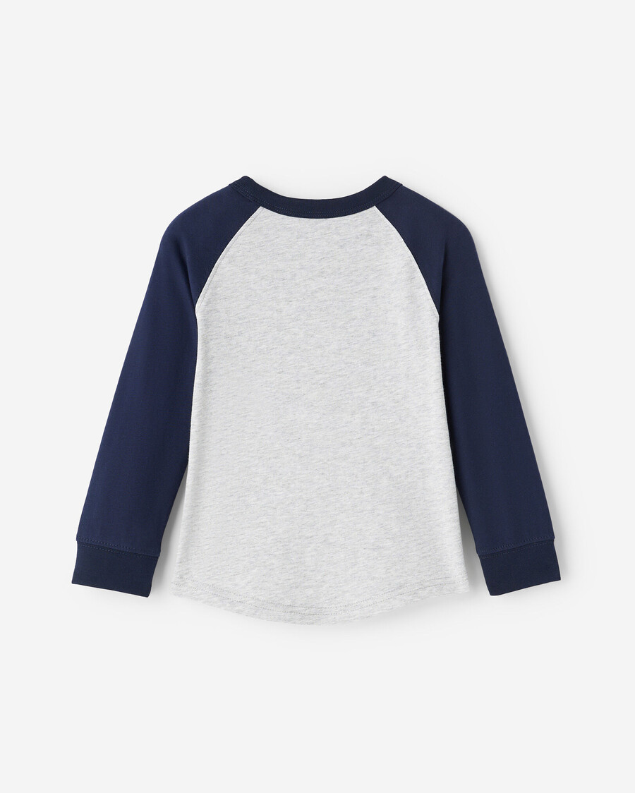 kariertes baseball-t-shirt für kleinkinder