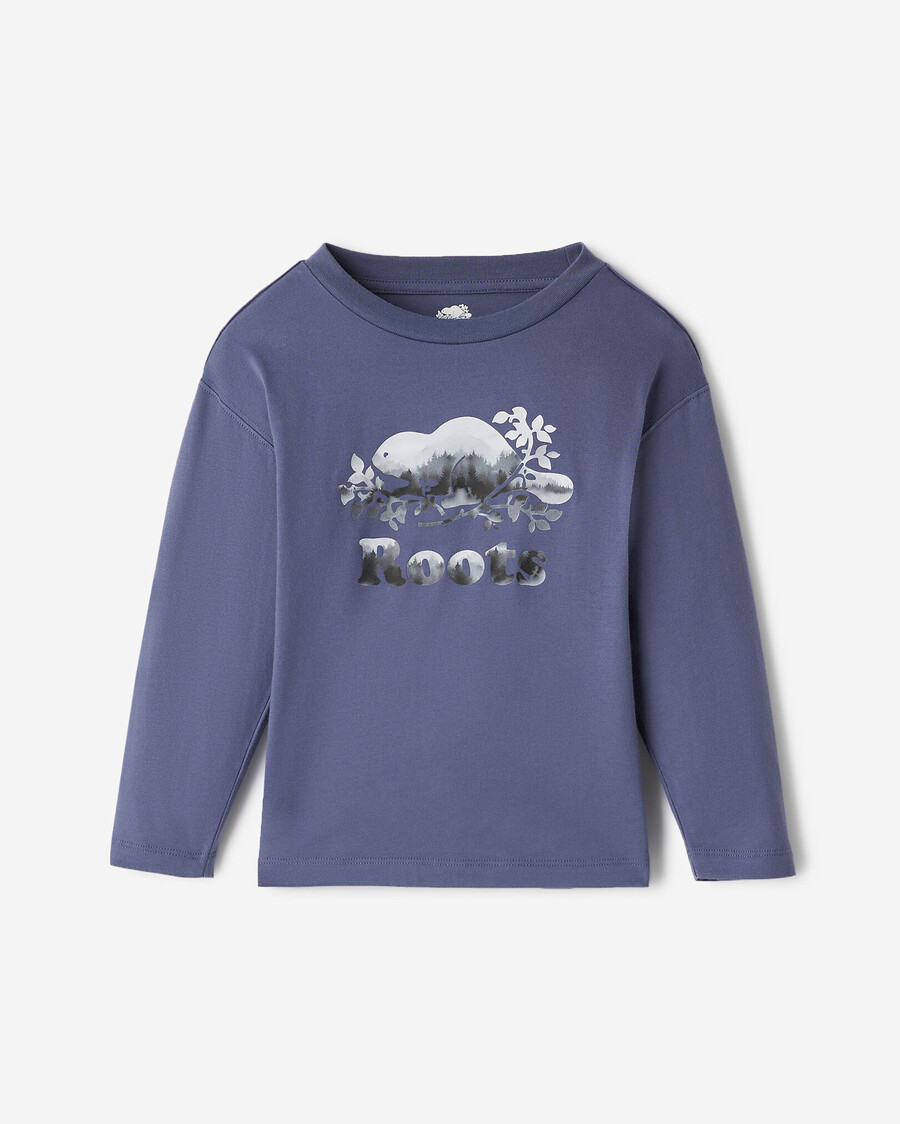 bio-kupfer-aquarell-t-shirt für kleinkinder