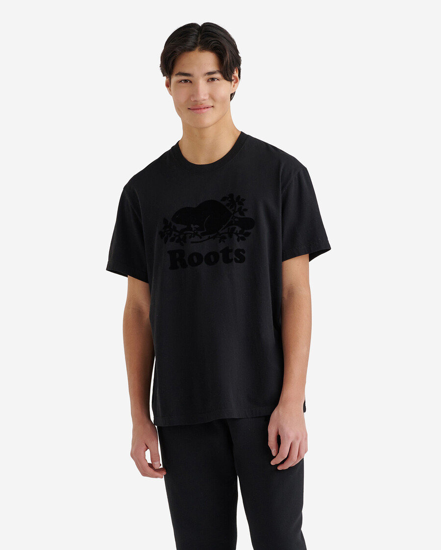 herren-t-shirt aus bio-kupfer-biber-leder