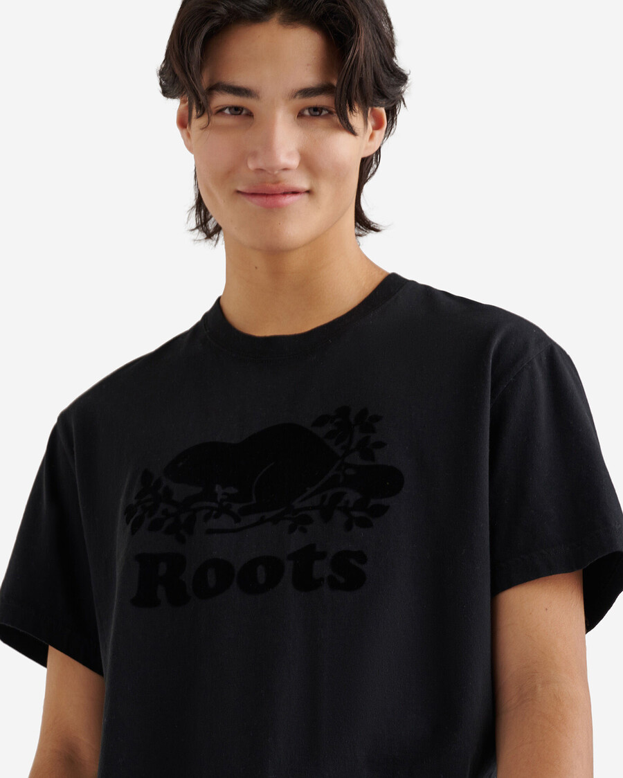 herren-t-shirt aus bio-kupfer-biber-leder