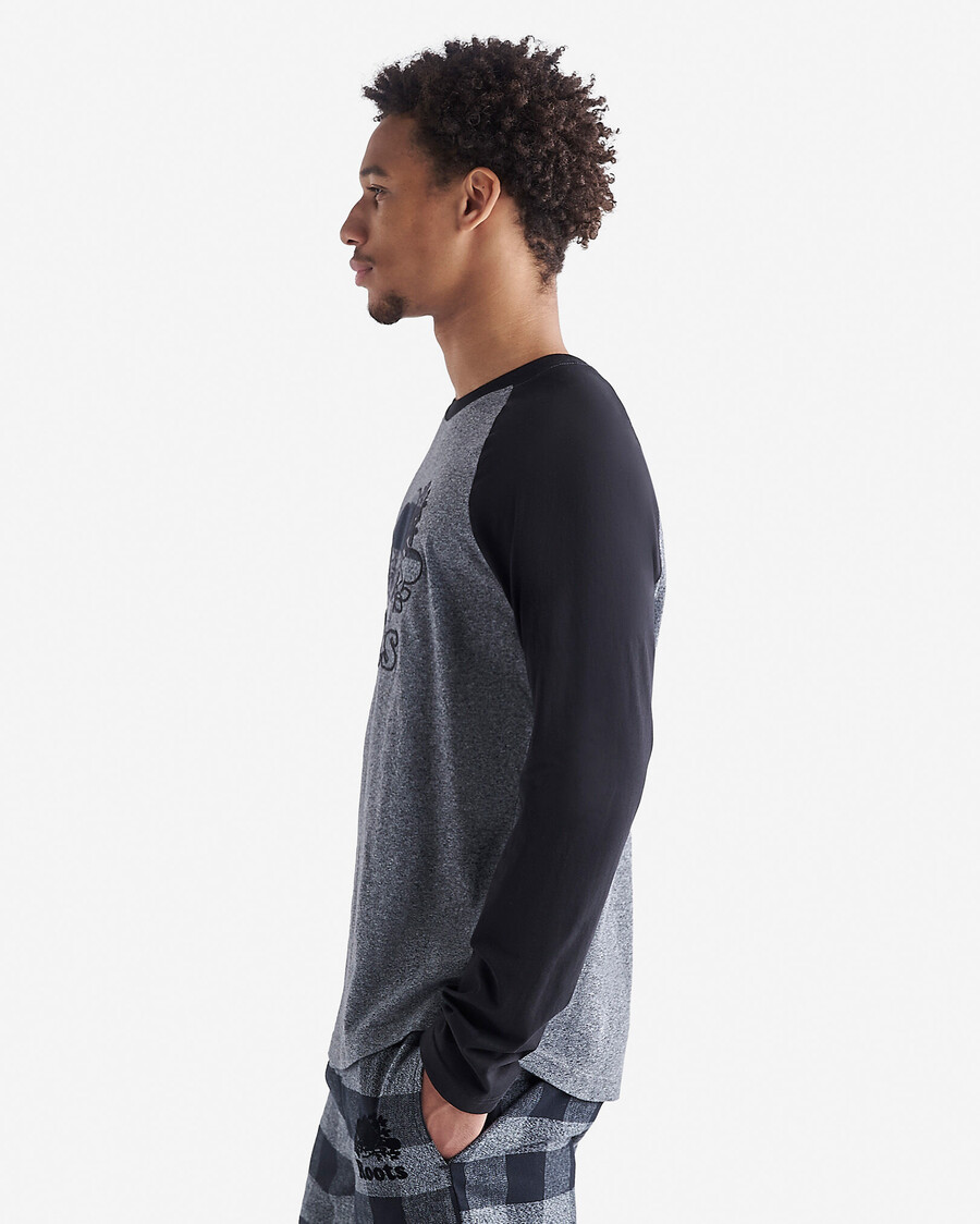 herren cooper plaid raglan langarm-t-shirt