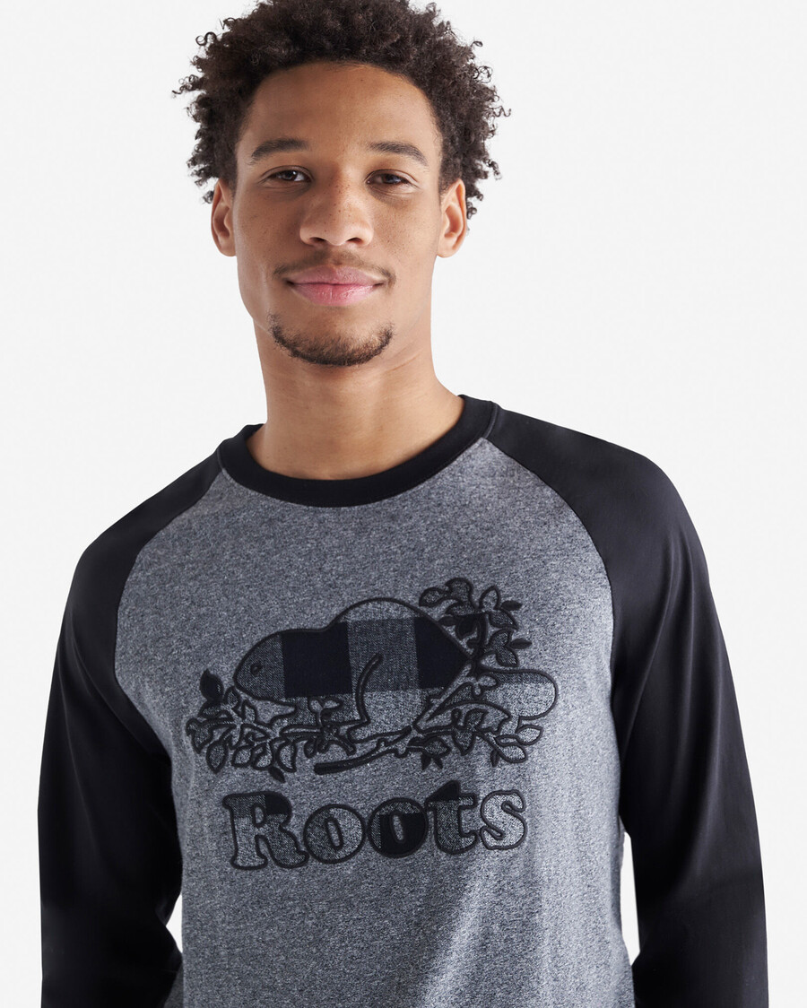 herren cooper plaid raglan langarm-t-shirt