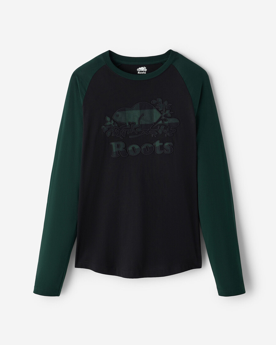 herren cooper plaid raglan langarm-t-shirt