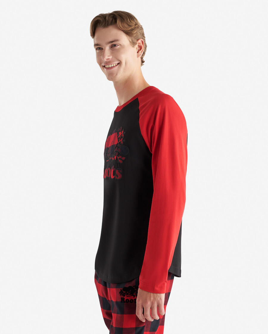herren cooper plaid raglan langarm-t-shirt