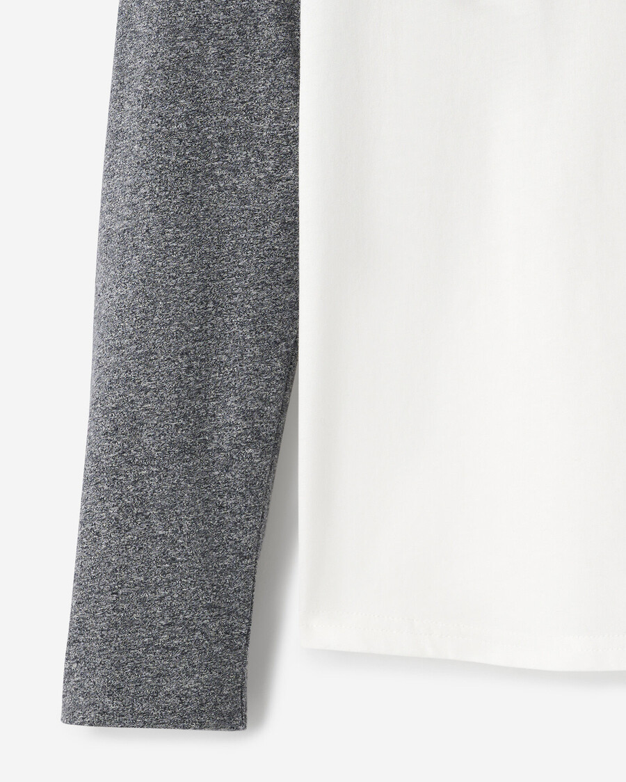 damen cooper kariertes langarm-t-shirt