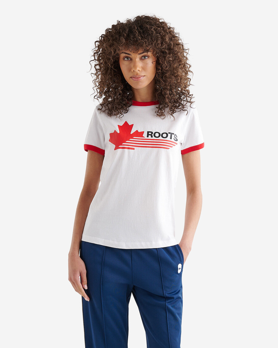northern athletics ringer t-shirt für damen
