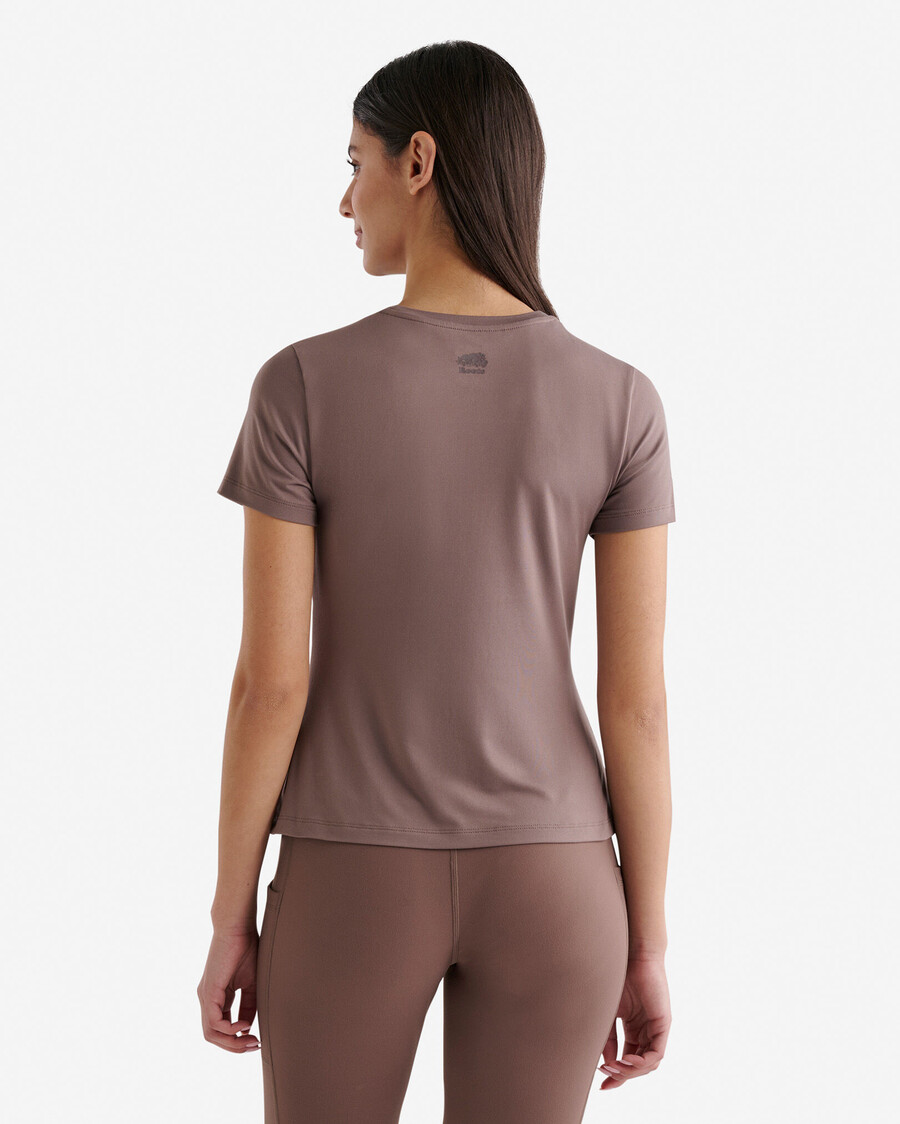 renew strick-t-shirt mit kurzen ärmeln