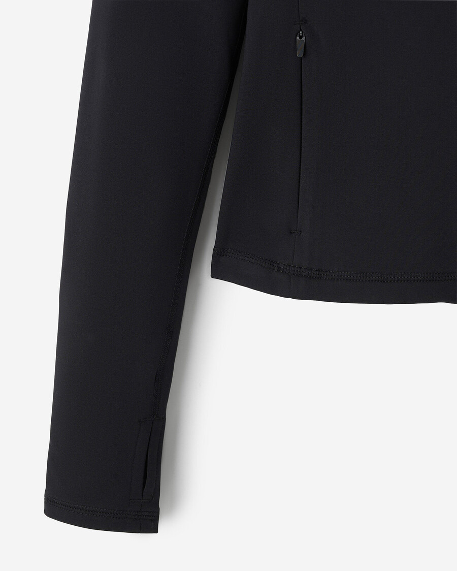 aktive warme jacke mit durchgehendem reißverschluss